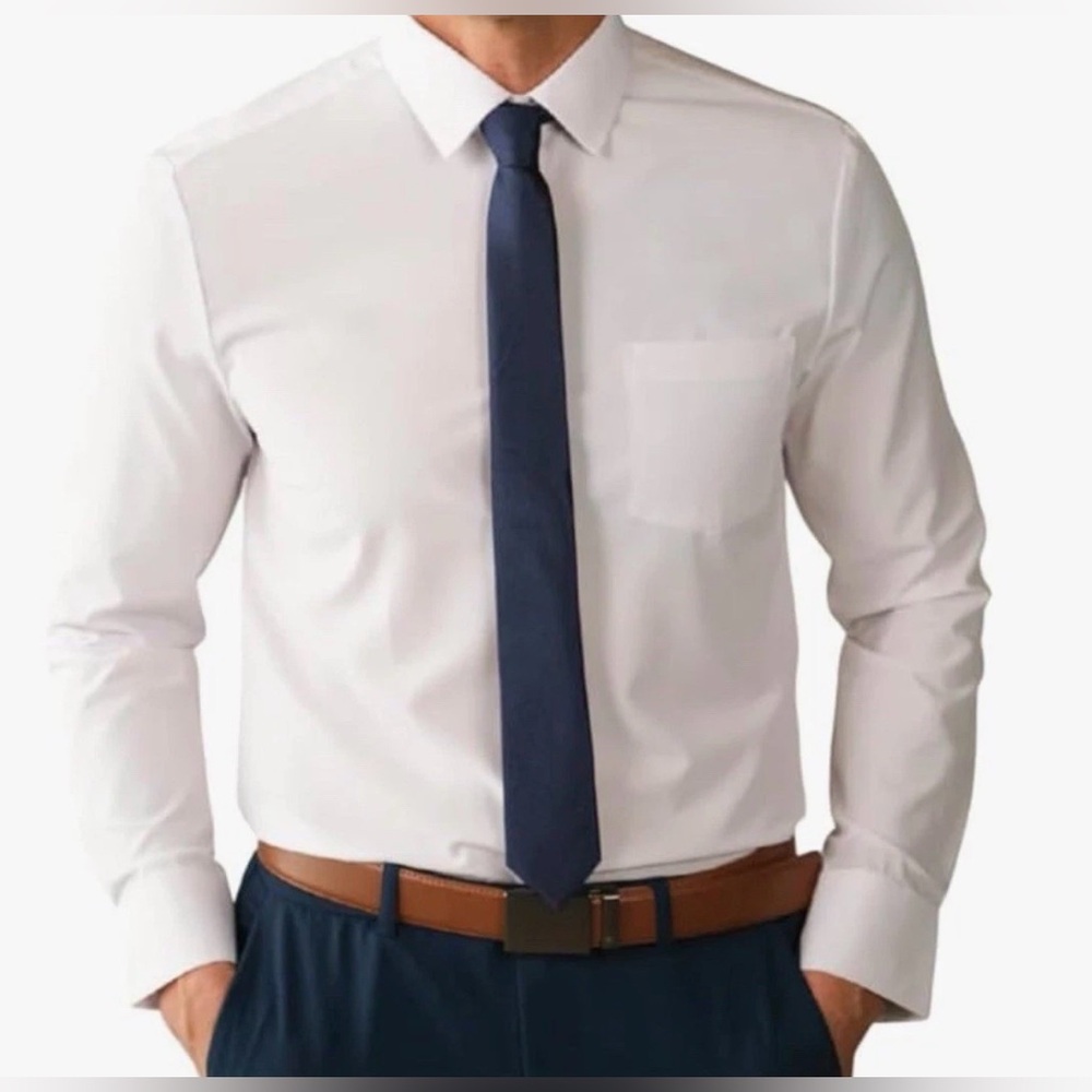 & COLLAR Slim Fit / Athletic Fit Long Sleeve Performance Men's Dress Shirt NWT